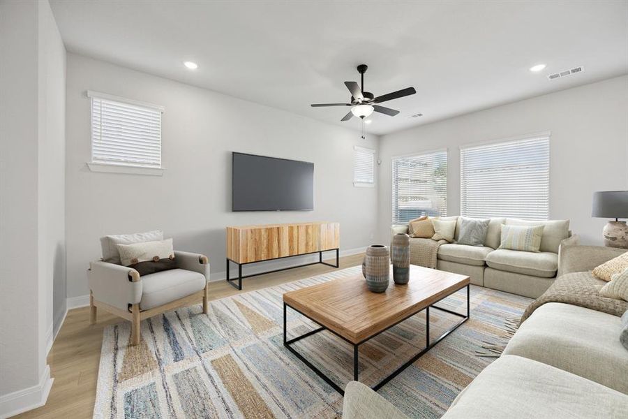 Furnished interior view inside a new home in Greenville Heights, Dallas (Image 15).