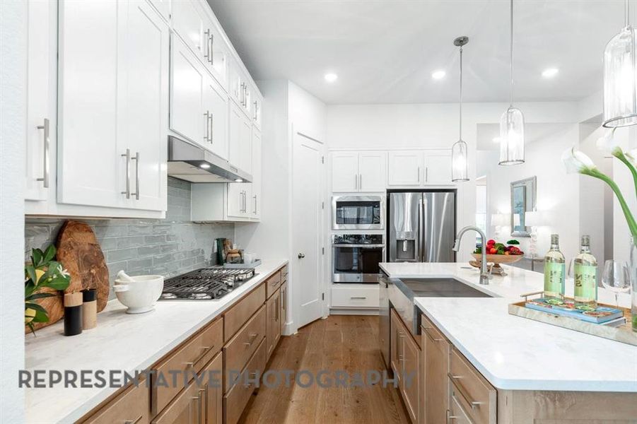 Furnished interior view inside a new home in Treeline, Justin (Image 7).