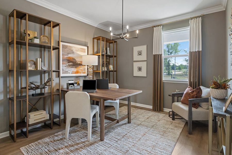 Representative furnished interior of a home built from the 2338 Modeled by KB Home in Cottages at Clovis Point, Kings Mountain (Image 8).