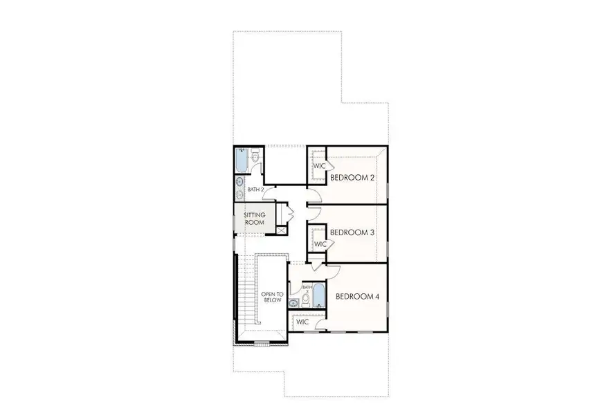A well-designed floorplan illustrates the spacious layout of bedrooms, sitting room, and baths.