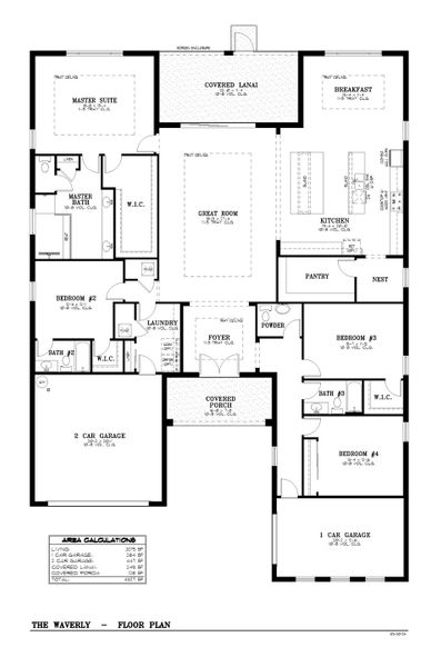 2D floor plan layout for the Balfour - Waverly by Colen Built Development, LLC in On Top of the World Communities, Ocala, FL (Image 3). 2D floor plan layout for the Balfour - Waverly by Colen Built Development, LLC in On Top of the World Communities, Ocala, FL (Image 3).