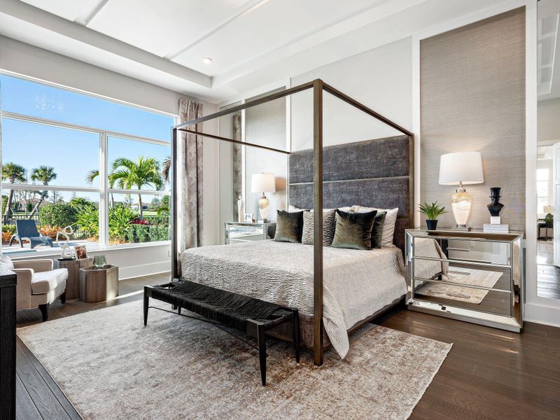 Furnished interior view inside a new home in PGA Village Verano, Port St. Lucie (Image 9).