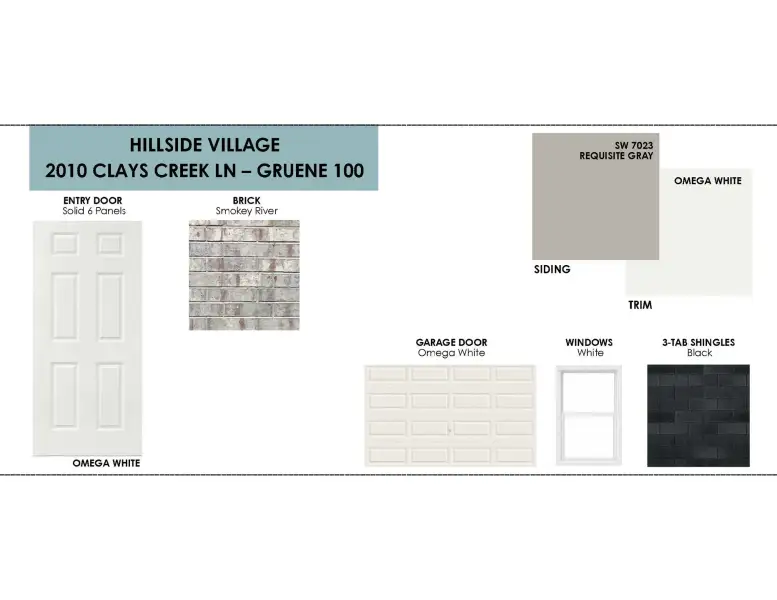 Sample of building materials used in homes in Hillside Village, Temple (Image 12).
