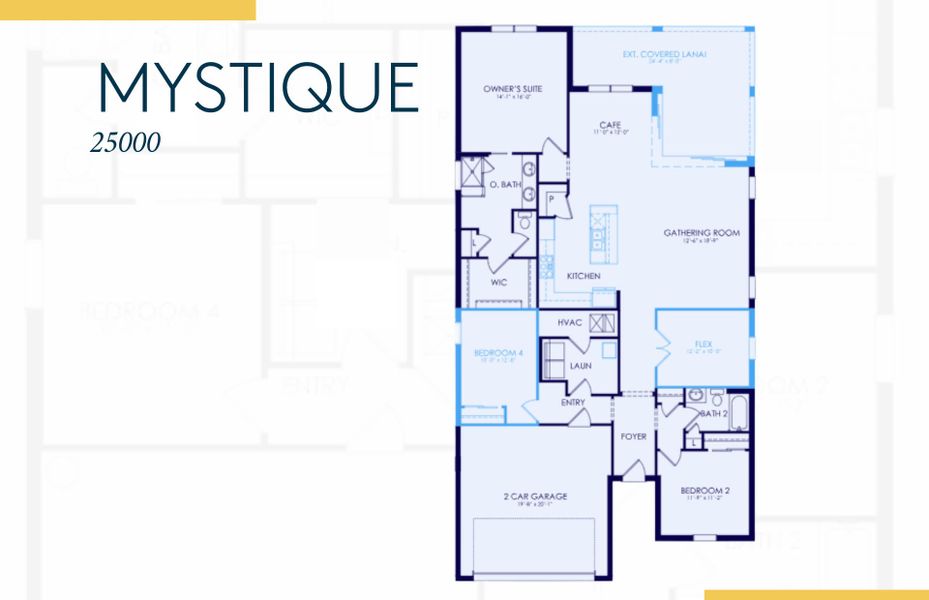 2D floor plan layout of this home in Arbor Oaks, North Port, FL (Image 4).