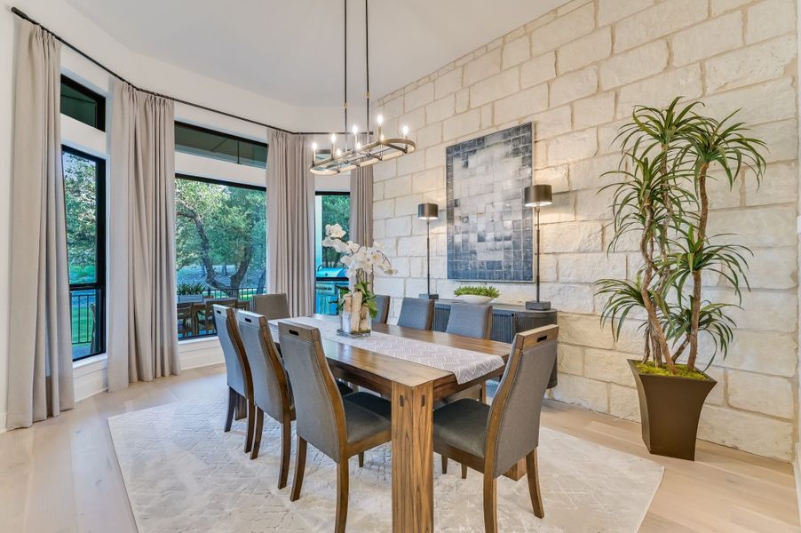Representative furnished interior of a home built from the San Simeon I by Giddens Homes in Clearwater Ranch, Liberty Hill (Image 12).