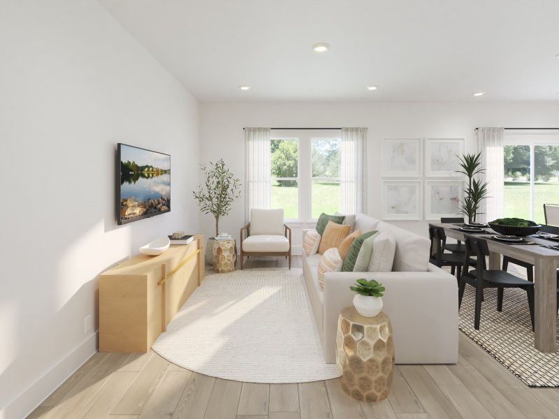 Furnished interior view inside a new home in Avery Farms - Ridge Series, Murfreesboro (Image 3).