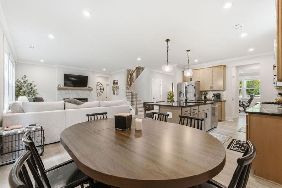 Furnished interior view inside a new home in Cambridge at Steels Bridge, Canton (Image 33).