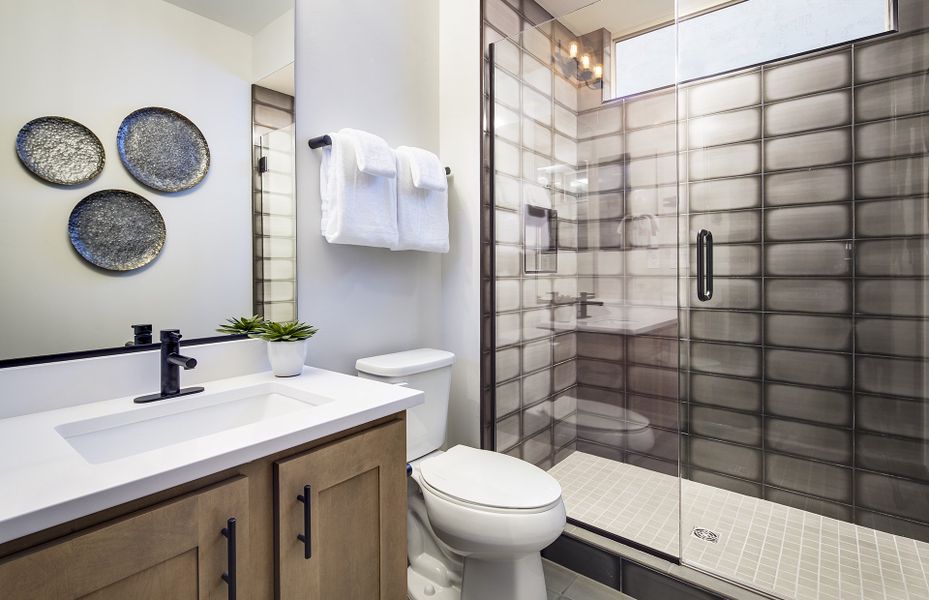 Secondary bathroom with shower