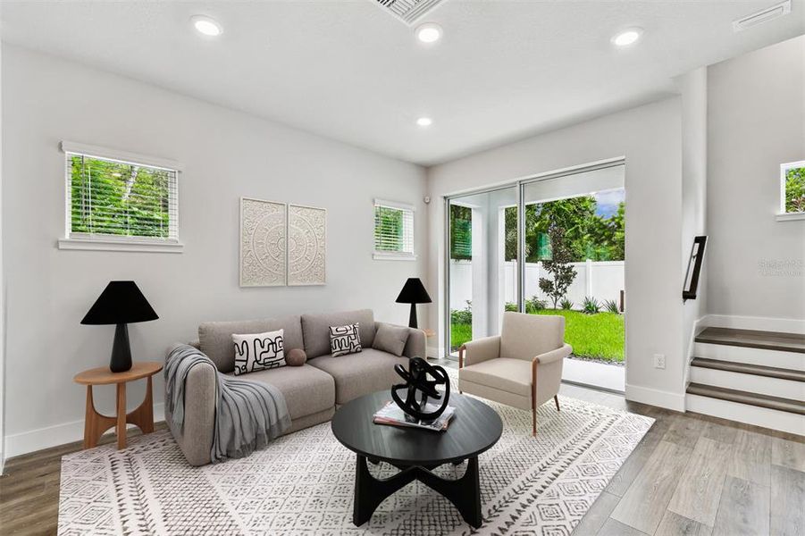 Furnished interior view inside a new home in , Tampa (Image 9). Furnished interior view inside a new home in , Tampa (Image 9).