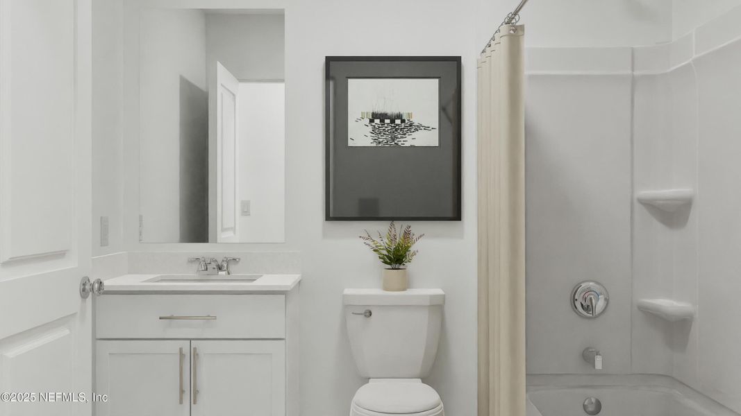 Furnished interior view inside a new home in Hardwick Farms, Jacksonville (Image 7).