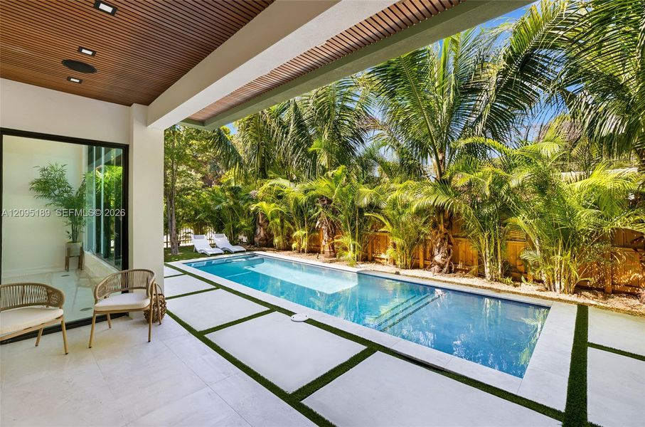 Exterior details and patio area of a home in , Miami (Image 26). Exterior details and patio area of a home in , Miami (Image 26).