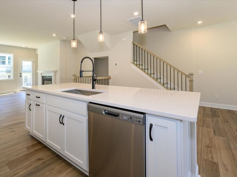 Furnished interior view inside a new home in Archer Row, Charlotte (Image 8).