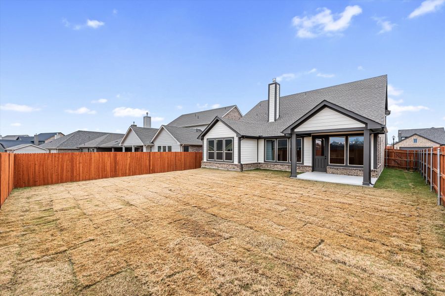 Exterior details and patio area of a home in Northstar, Haslet (Image 26). Exterior details and patio area of a home in Northstar, Haslet (Image 26).