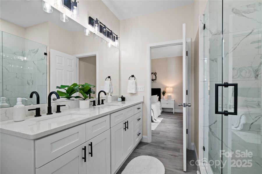 Furnished interior view inside a new home in , Monroe (Image 7).