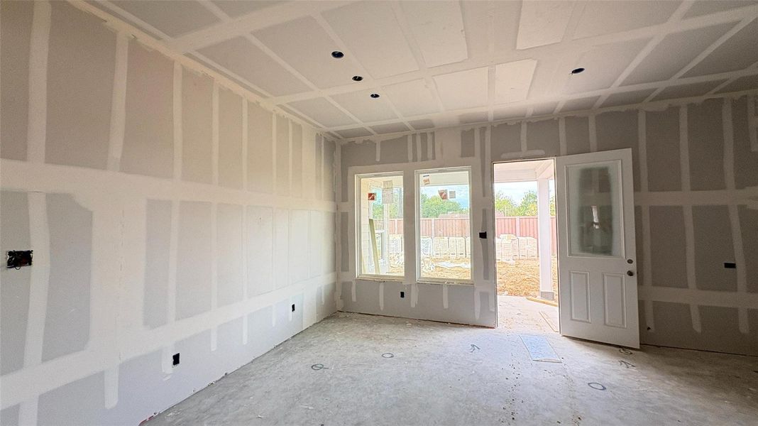 Actual progress of your home.