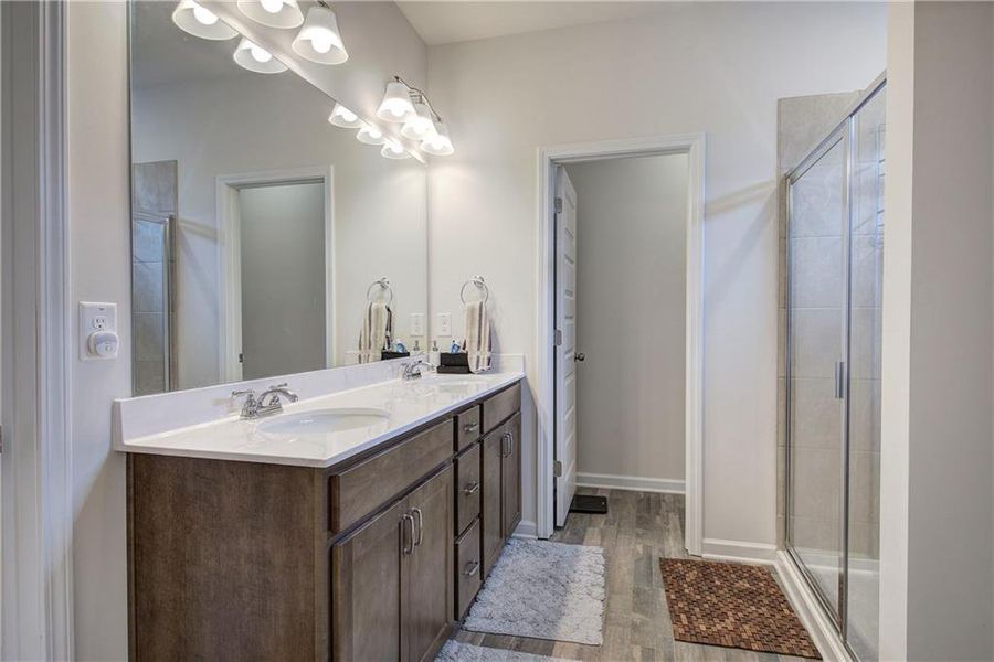 Furnished interior view inside a new home in , Cartersville (Image 38).