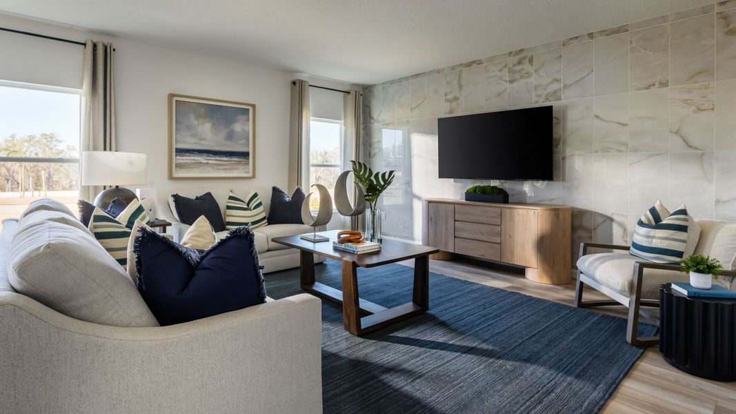 Furnished interior view inside a new home in Pasadena Ridge, Dade City (Image 9).