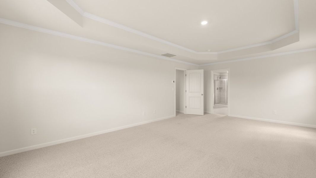 Representative unfurnished interior of a home built from the Lynnbrook by D.R. Horton in Hamptons at Riverwood East, Dallas (Image 27).