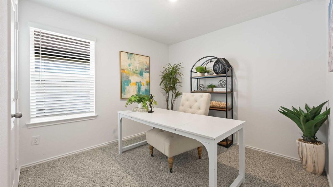 Furnished interior view inside a new home in Tamarron, Fulshear (Image 18).