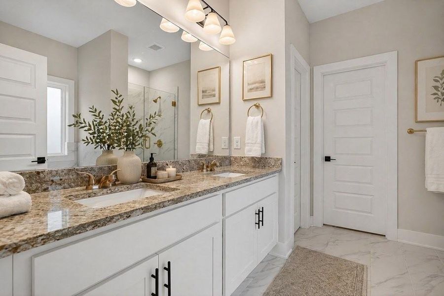 Furnished interior view inside a new home in The Fairways at Mirror Lake, Villa Rica (Image 6).