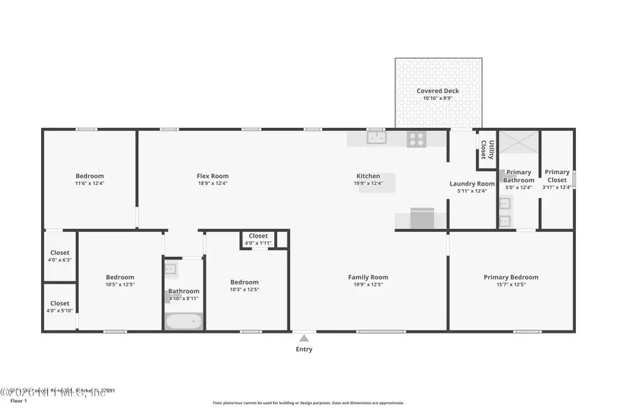 2D floor plan layout of this home in , Starke, FL (Image 3).