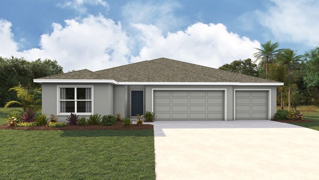 Representative exterior photo of a completed home built from the Covington by D.R. Horton in Somerset Bay, Spring Hill, FL (Image 2). Representative exterior photo of a completed home built from the Covington by D.R. Horton in Somerset Bay, Spring Hill, FL (Image 2).