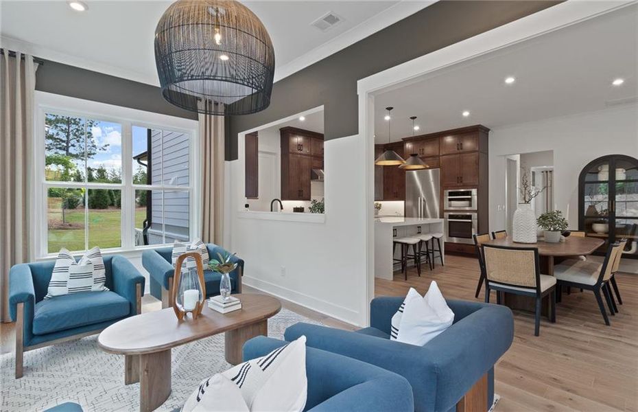 Furnished interior view inside a new home in Silverwood, Cumming (Image 30). Furnished interior view inside a new home in Silverwood, Cumming (Image 30).