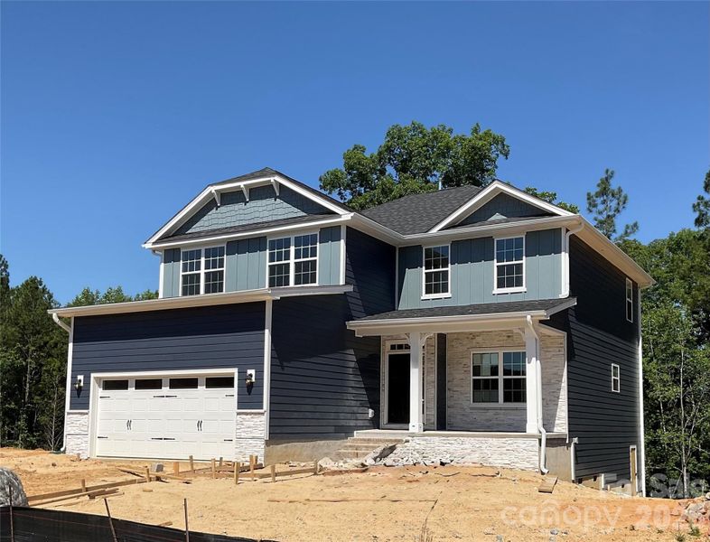 In-progress construction of a new home in Lauren Pines, York, SC (Image 37).