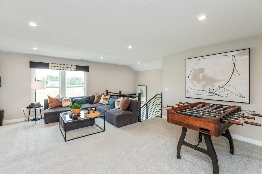 Representative furnished interior of a home built from the Wilmington by Fischer Homes in Easton Park, Dallas (Image 48).