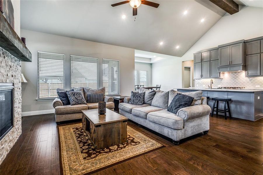 Furnished interior view inside a new home in , Flower Mound (Image 10).