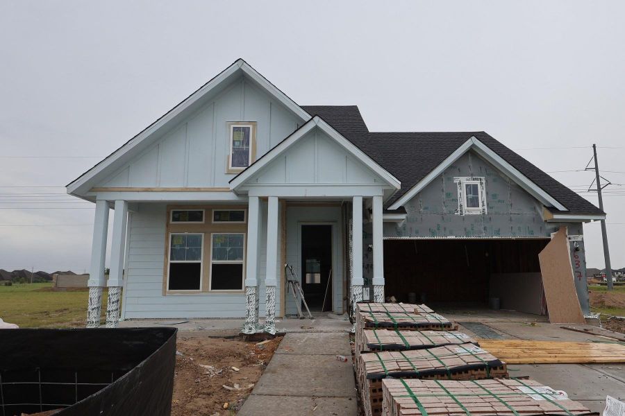 In-progress construction of a new home in Legacy - Retreat Collection, League City, TX (Image 18).