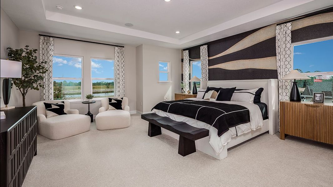 Furnished interior view inside a new home in Ardisia Park, New Smyrna Beach (Image 33).