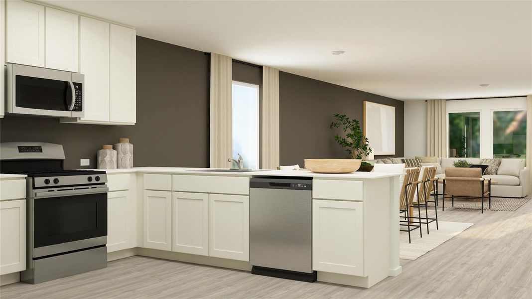 Furnished interior view inside a new home in Firefly Pointe, Hutto (Image 24).