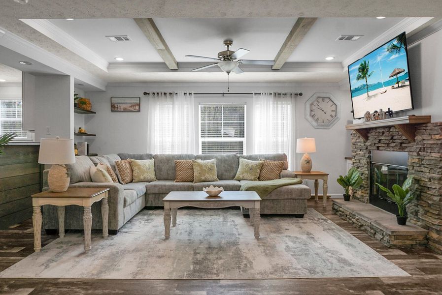 Furnished interior view inside a new home in , Bonneau (Image 11).