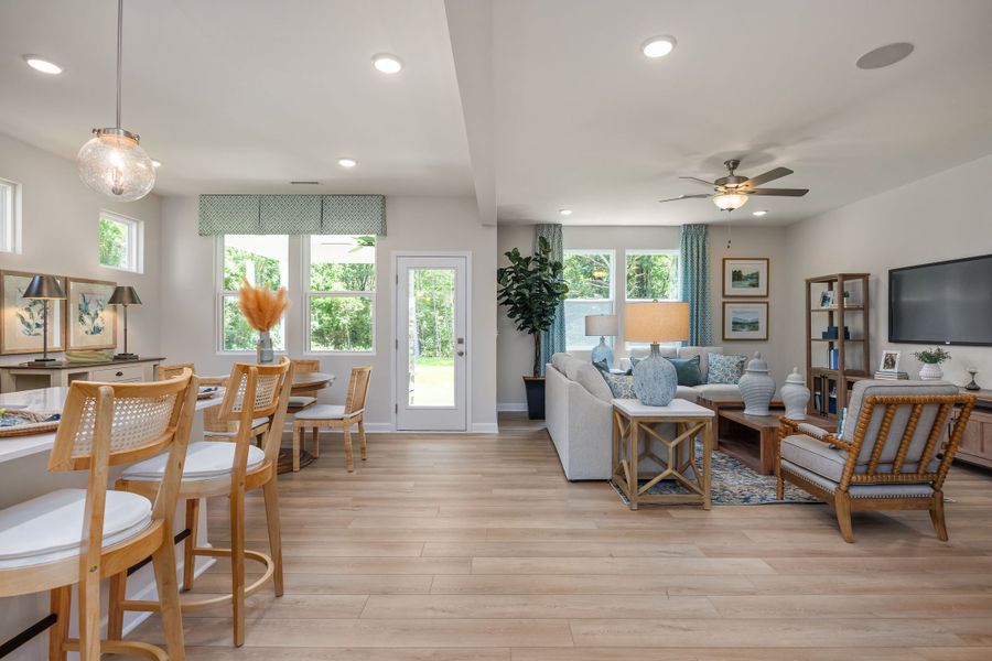 Representative furnished interior of a home built from the The Willow B by Davidson Homes LLC in Retreat at North Main, Lillington (Image 10).