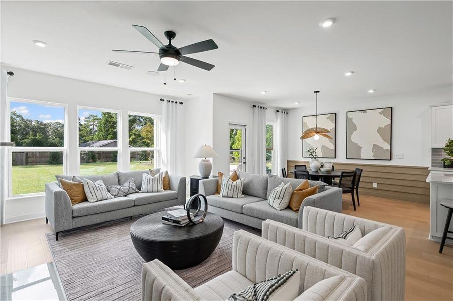 Furnished interior view inside a new home in Traditions of Braselton, Jefferson (Image 16).