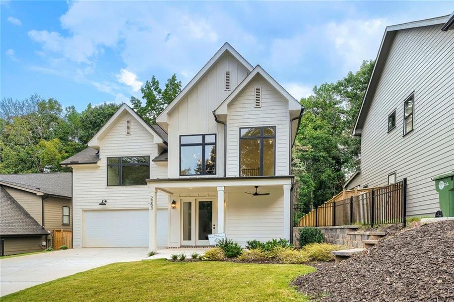 Front exterior of a new home in , Atlanta, GA, highlighting curb appeal (Image 28).