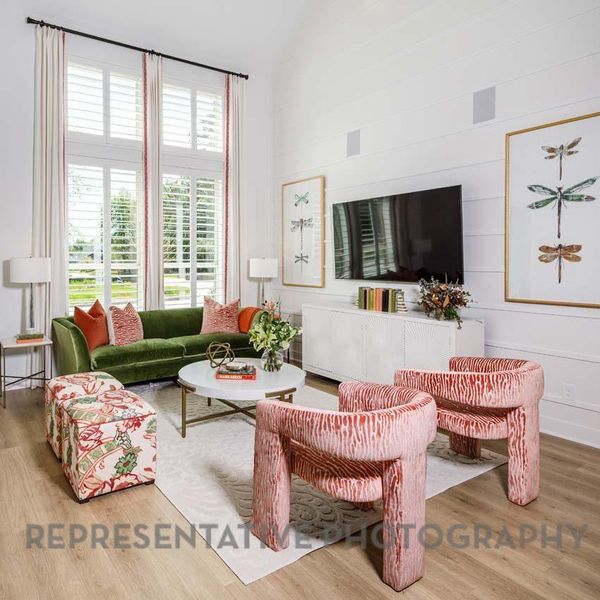 Furnished interior view inside a new home in Woodforest, Montgomery (Image 9).