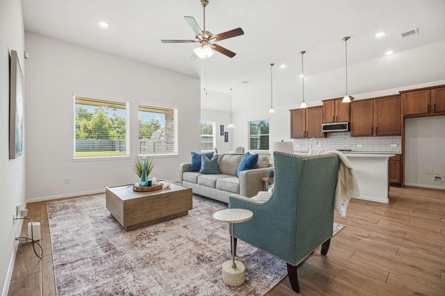 Furnished interior view inside a new home in , League City (Image 8).