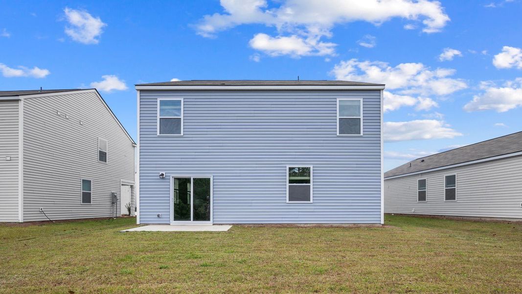 Exterior details and patio area of a home in The Lakes at North Glynn, Brunswick (Image 4).