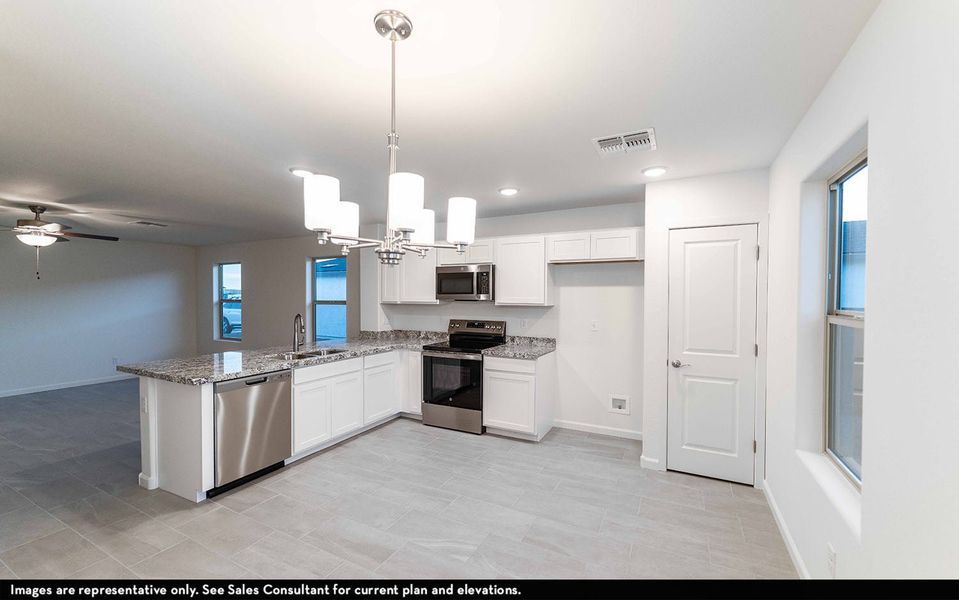Representative furnished interior of a home built from the Frio by CastleRock Communities in Rancho Santa Rosa, Maricopa (Image 6). Representative furnished interior of a home built from the Frio by CastleRock Communities in Rancho Santa Rosa, Maricopa (Image 6).