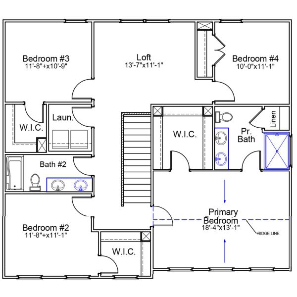 2D floor plan layout of this home in Cambridge Reserve, Angier, NC (Image 3). 2D floor plan layout of this home in Cambridge Reserve, Angier, NC (Image 3).