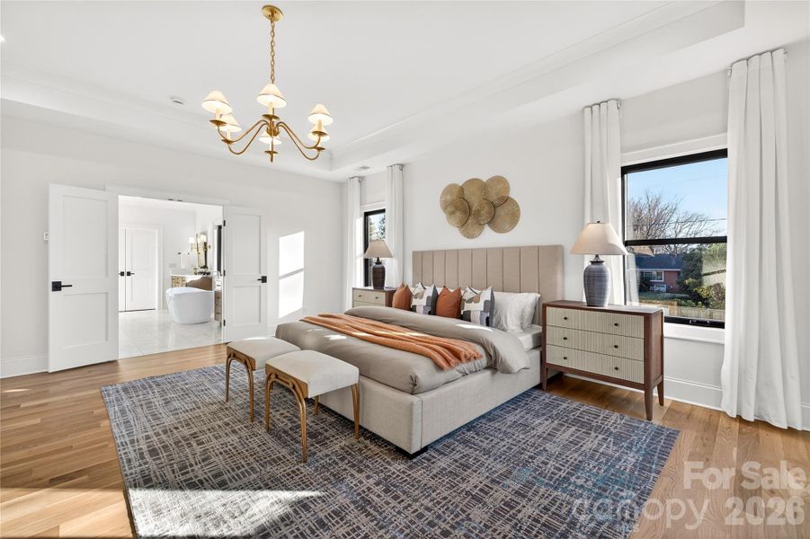 Another view of the Master Bedroom looking toward the Master Bath.