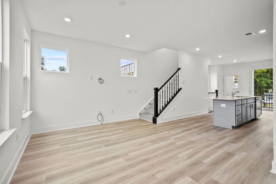 Spacious, unfurnished interior of a new home in West End Heights, Charlotte (Image 22). Spacious, unfurnished interior of a new home in West End Heights, Charlotte (Image 22).