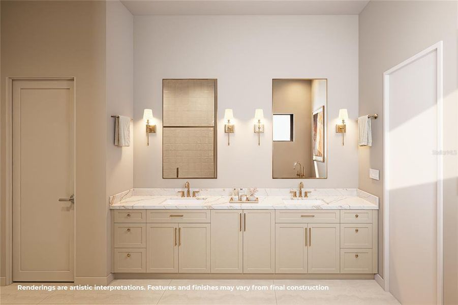 Furnished interior view inside a new home in , Orlando (Image 10).