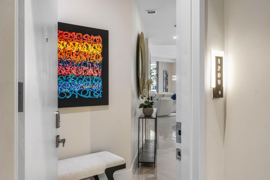 Furnished interior view inside a new home in , West Palm Beach (Image 48).