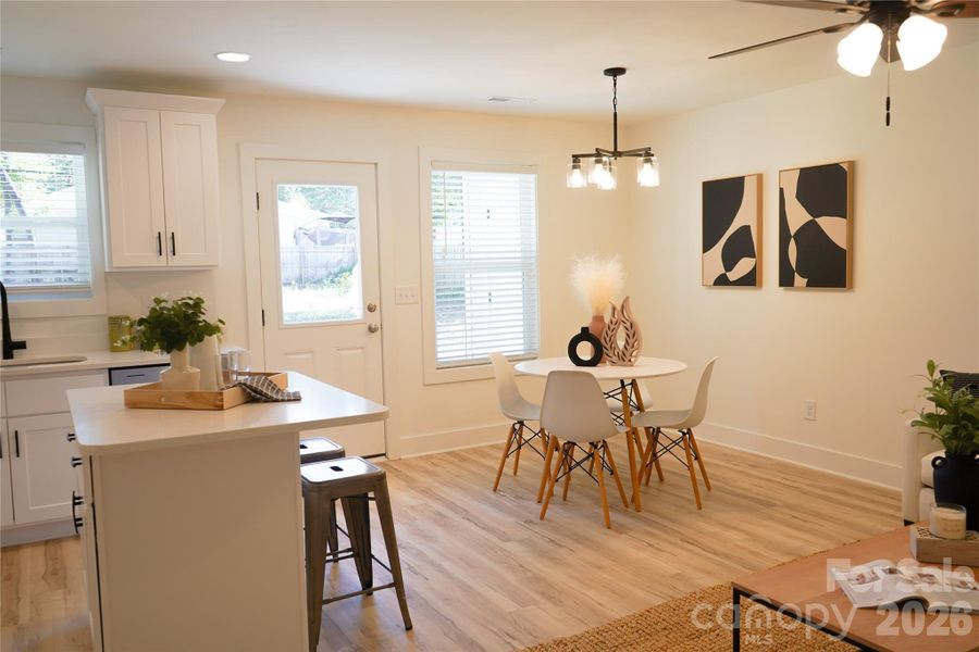 Furnished interior view inside a new home in , Charlotte (Image 12).