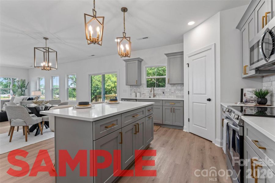Furnished interior view inside a new home in , Granite Quarry (Image 8).