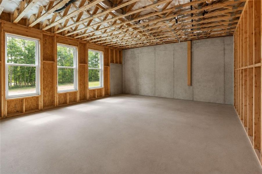 In-progress construction of a new home in , Fairburn, GA (Image 57).