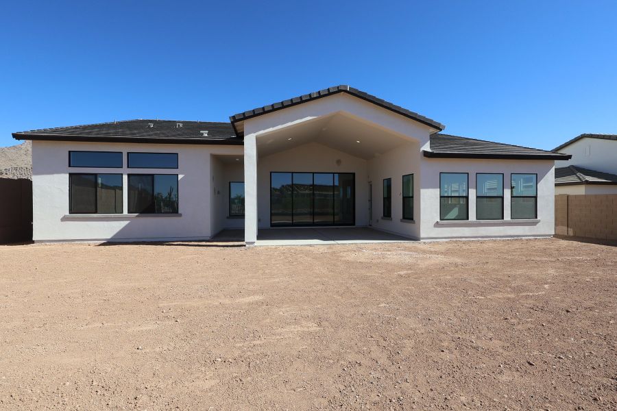 Exterior details and patio area of a home in Alta at Verrado Regent Hills, Buckeye (Image 4).